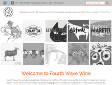Tablet Screenshot of fourthwavewine.com.au